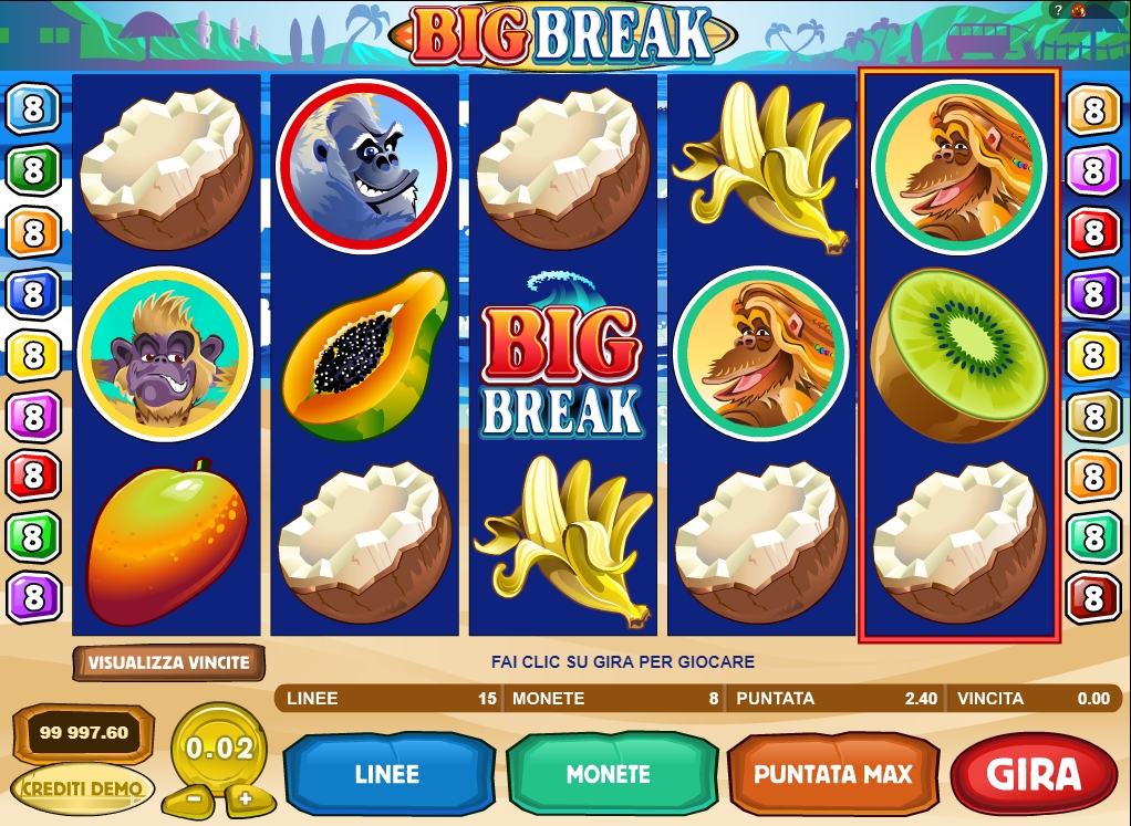 Игровой автомат «Big Break» на сайте Monro Casino